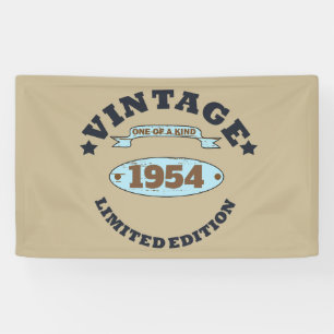 Personalized seventy vintage 70th birthday banner