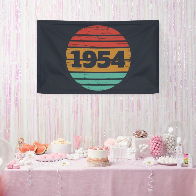Personalized seventy vintage 70th birthday  banner (Party)