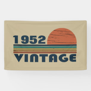 Personalized seventy vintage 70th birthday banner