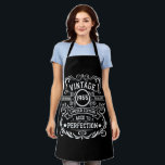 Personalized seventy vintage 70th birthday party apron<br><div class="desc">Make your birthday special with this unique design. Add a touch of sophisticated elegance to your birthday celebration with our exquisite, one-of-a-kind designs. These graphics bring sophistication and originality to any product, creating a memorable and stylish gift. They are perfect for those who appreciate a touch of timeless glamour on...</div>