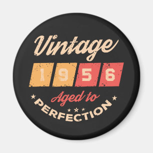 Personalized seventy vintage 70th birthday party magnet