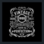 Personalized seventy vintage 70th birthday party poster<br><div class="desc">Make your birthday special with this unique design. Add a touch of sophisticated elegance to your birthday celebration with our exquisite, one-of-a-kind designs. These graphics bring sophistication and originality to any product, creating a memorable and stylish gift. They are perfect for those who appreciate a touch of timeless glamour on...</div>