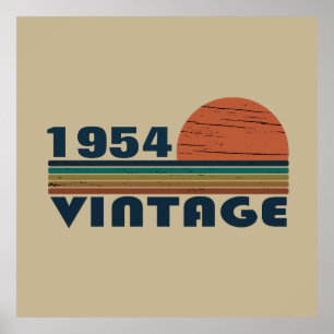 Personalized seventy vintage 70th birthday poster