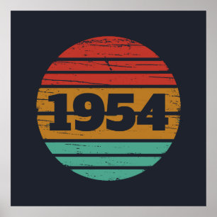 Personalized seventy vintage 70th birthday  poster