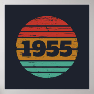 Personalized seventy vintage 70th birthday  poster