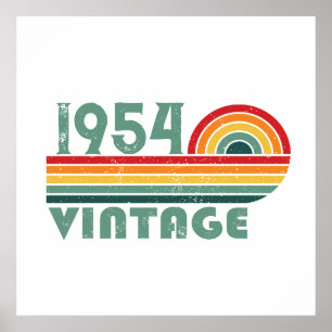 Personalized seventy vintage 70th birthday poster