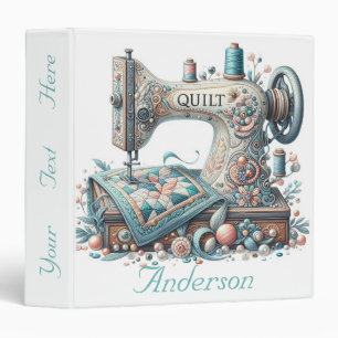 Personalized Sewing Machine Binder