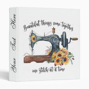 Personalized Sewing Machine Binder