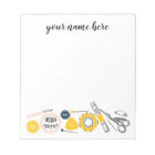 Personalized Sewing Notepad