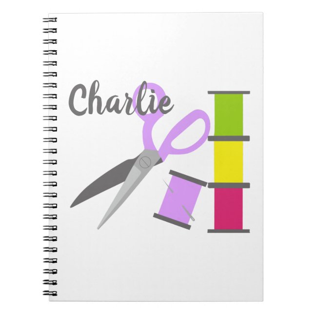 Personalized Sewing Notions Notebook (Front)