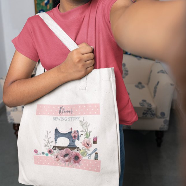 Personalized Sewing Stuff Tote (Creator Uploaded)