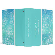 Personalized: Shades Of Blue Binder