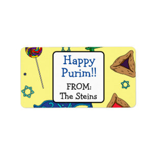 Personalized Shaloch Manot Address Labels