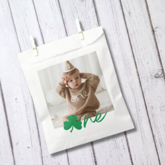 Personalized Shamrock One Birthday Favour Bags