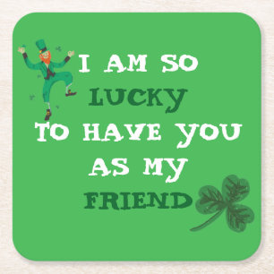 Personalized Shamrock St. Patrick's Day Coasters