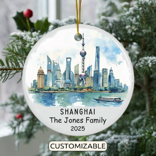 Personalized Shanghai Ornament, China Ceramic Ornament