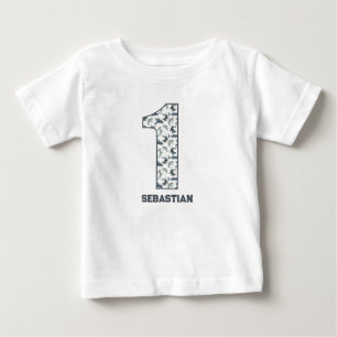 Personalized Shark First Birthday Shirt