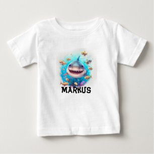 Personalized shark t-shirt