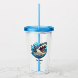 Personalized Shark Tumbler – Fierce and Fun Design