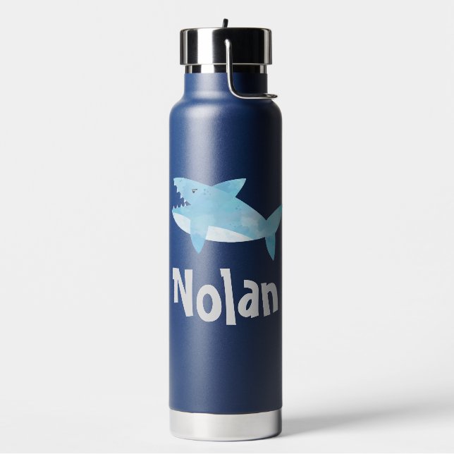 Personalized Shark Water Bottle (Left)