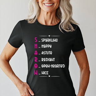 Personalized Sharon Name Art T-Shirt