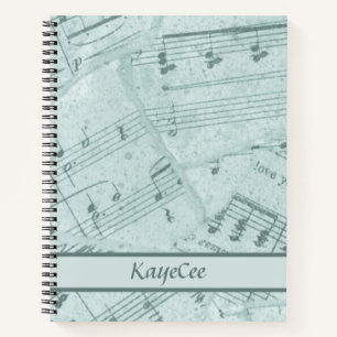Personalized Sheet Music Notebook