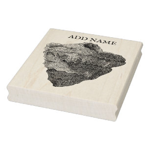 Personalized Shell Maple Wood Stamp