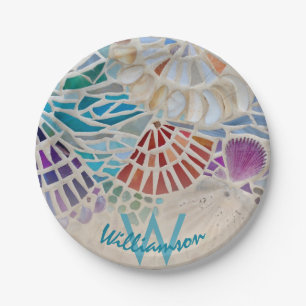 Personalized Shell  Paper Plate