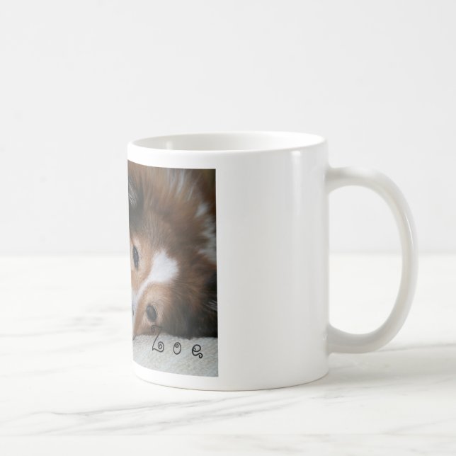 Personalized Sheltie Mug (Right)