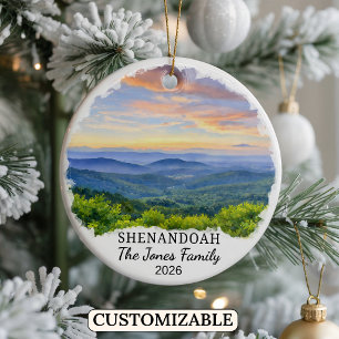 Personalized Shenandoah National Park, Virginia Ceramic Ornament