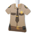 Personalized Sheriff Christmas Holiday Ornament