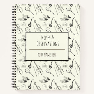 Personalized Sherlock Holmes Hand-Drawn Vintage Notebook