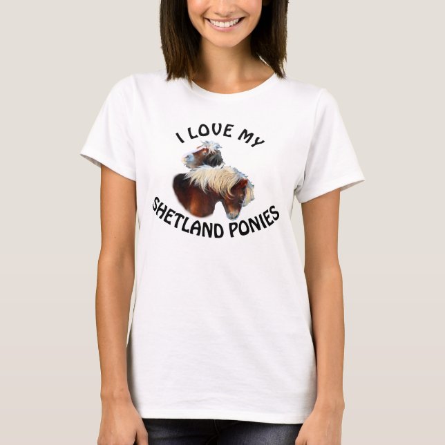 Personalized shetland pony T-Shirt (Front)