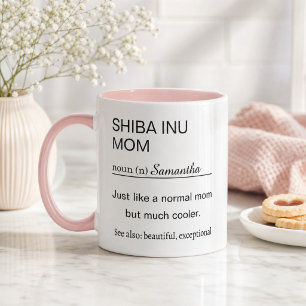Personalized Shiba Inu Mom Mug