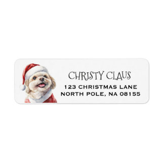 Personalized Shih Tzu Dog Christmas