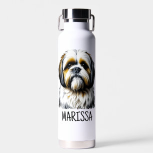 Personalized Shih Tzu   Dog Mom Water Bottle