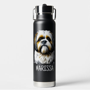 Personalized Shih Tzu   Dog Mom Water Bottle