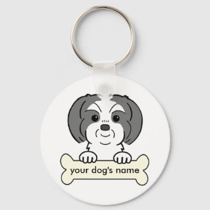 Personalized Shih Tzu Keychain