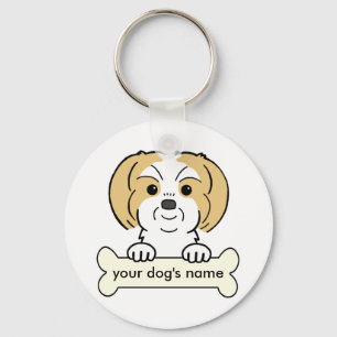 Personalized Shih Tzu Keychain