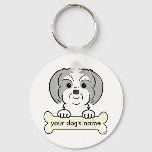 Personalized Shih Tzu Keychain