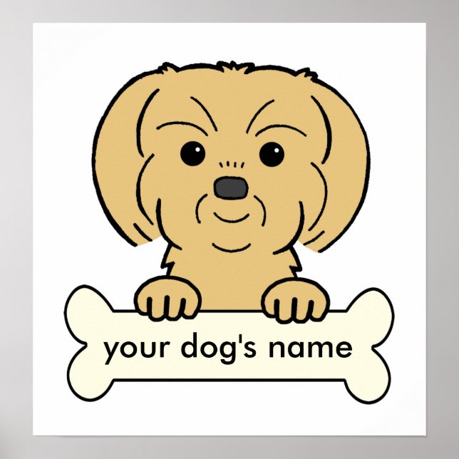 Personalized Shih Tzu Poster (Front)