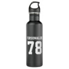Personalized shiny metallic sports water bottle