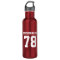 Personalized shiny metallic sports water bottle