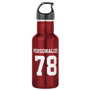 Personalized shiny metallic sports water bottle