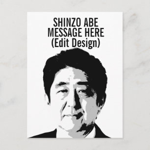PERSONALIZED SHINZO ABE POSTCARD