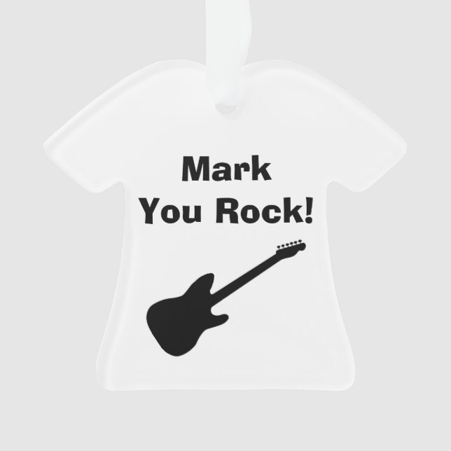 Personalized Shirt/Guitar Ornament (Front)