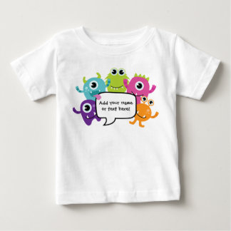 Personalized Shirt/Romper - Little Monster Design Baby T-Shirt