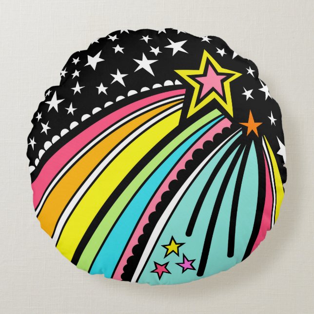 Personalized Shooting Star Round cushion (Front)