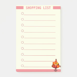 Personalized Shopping List Post-it Notes