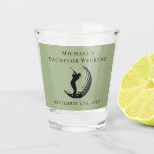 Personalized Shot Glass Bachelor Golf Weekend